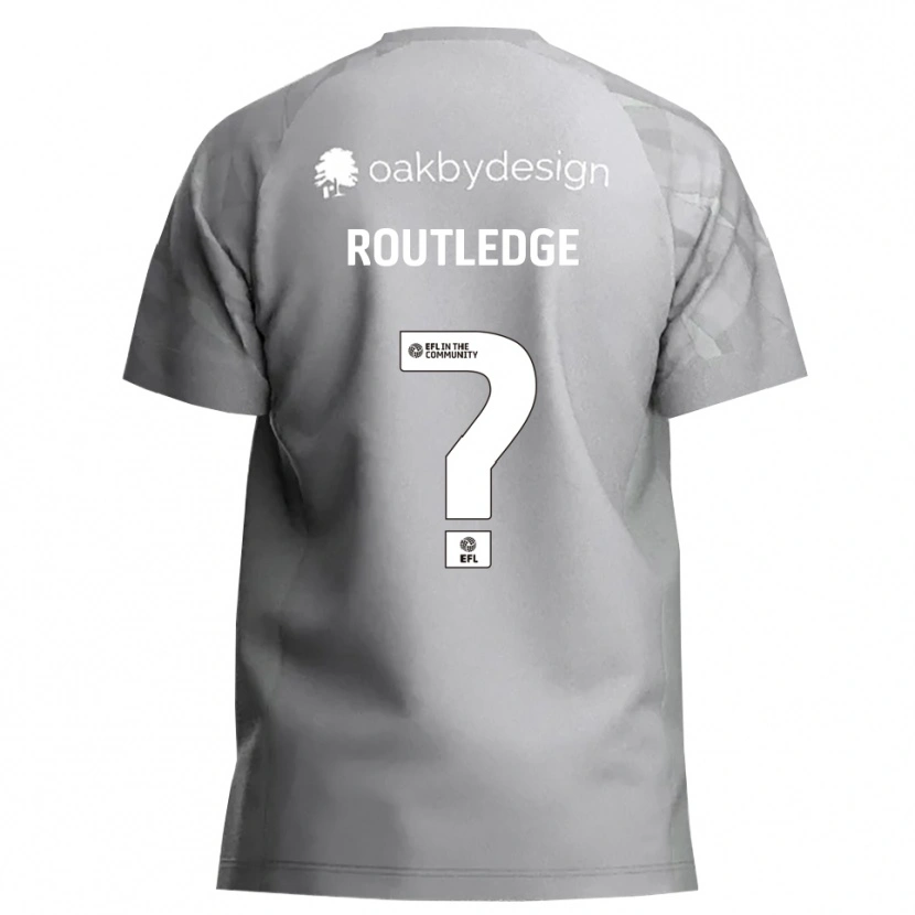 Danxen Uomo Aimee Routledge #0 Maglia Gara Portiere Grigio Scuro 2025/26 Maglietta