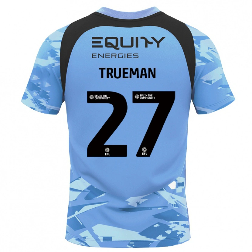 Danxen Uomo Connal Trueman #27 Maglia Gara Portiere Azzurro Chiaro Nero 2025/26 Maglietta