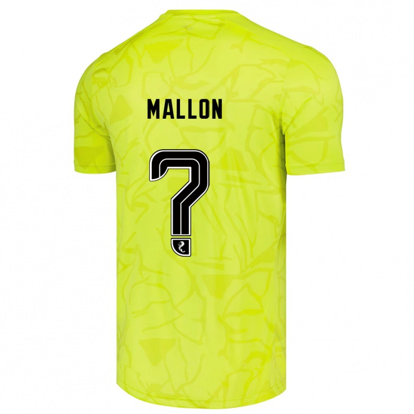 Danxen Uomo Ryan Mallon #0 Maglia Gara Portiere Giallo Nero 2025/26 Maglietta
