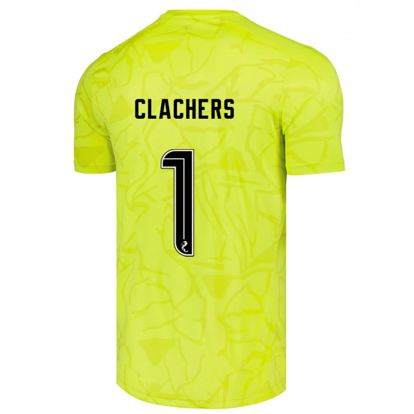 Danxen Uomo Erin Clachers #1 Maglia Gara Portiere Giallo Nero 2025/26 Maglietta