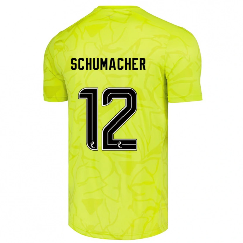 Danxen Uomo Noa Schumacher #12 Maglia Gara Portiere Giallo Nero 2025/26 Maglietta