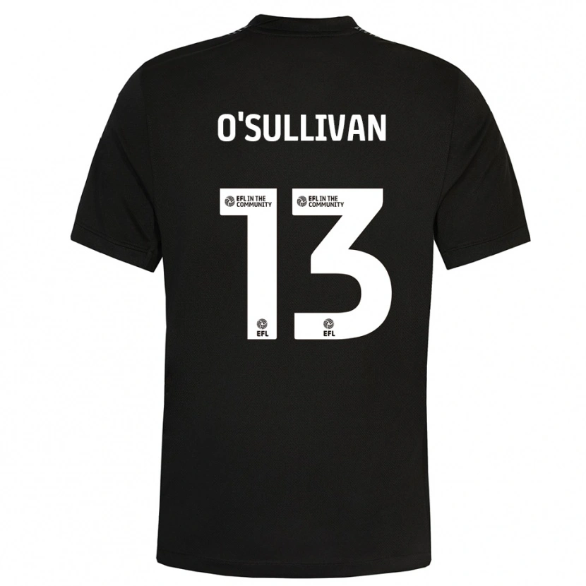 Danxen Uomo William O'Sullivan #13 Maglia Gara Portiere Nero Bianco 2025/26 Maglietta