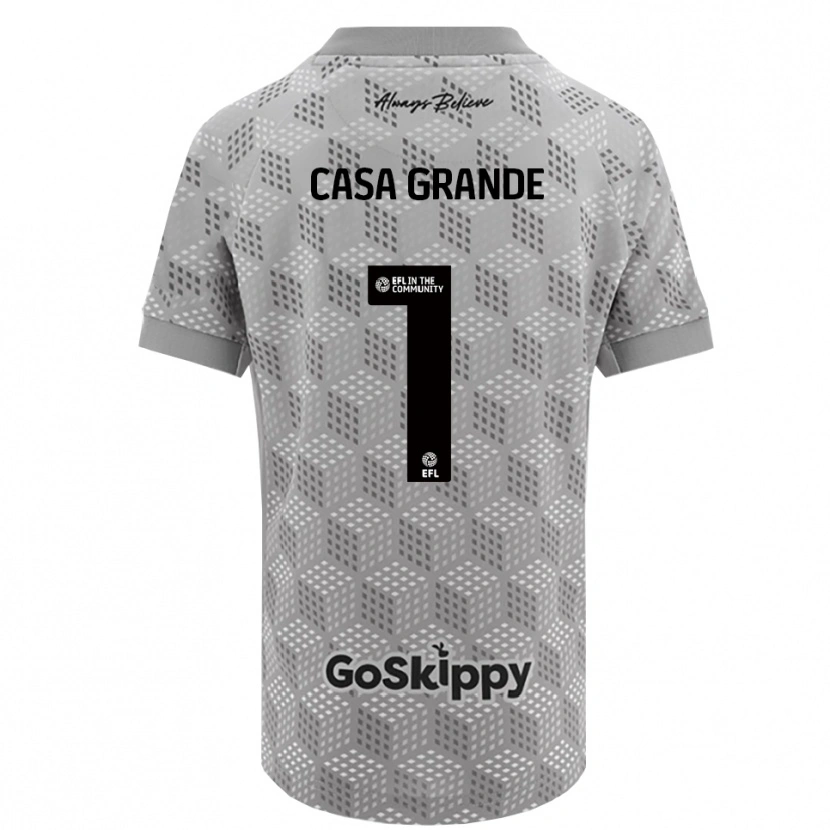 Danxen Uomo Josey Casa-Grande #1 Maglia Gara Portiere Grigio Nero 2025/26 Maglietta