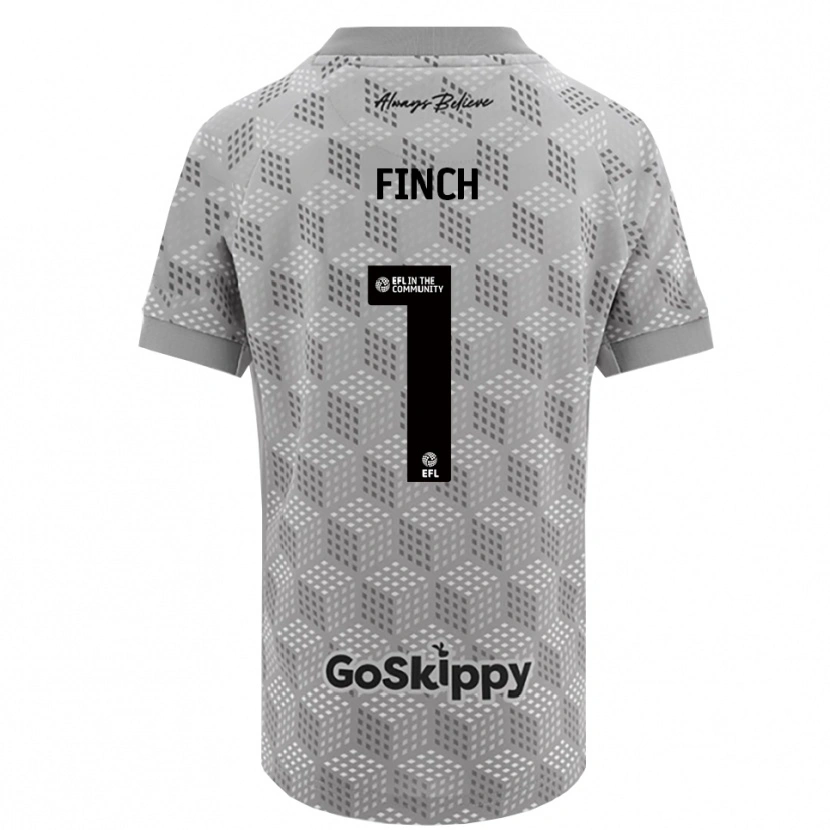 Danxen Uomo Isaac Finch #1 Maglia Gara Portiere Grigio Nero 2025/26 Maglietta