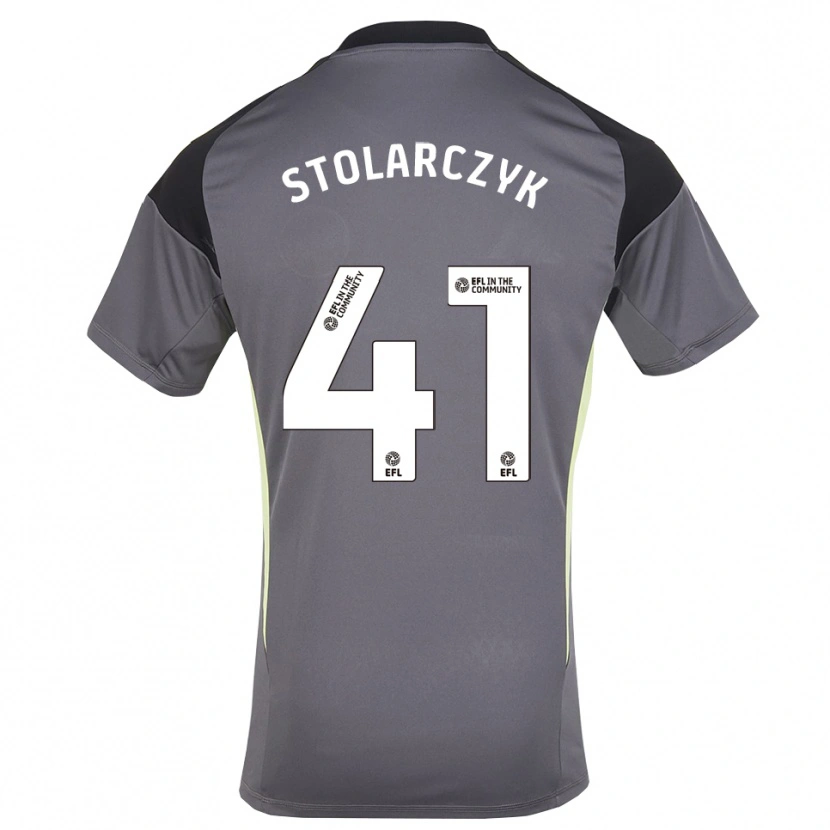 Danxen Uomo Jakub Stolarczyk #41 Maglia Gara Portiere Bianco Grigio 2025/26 Maglietta