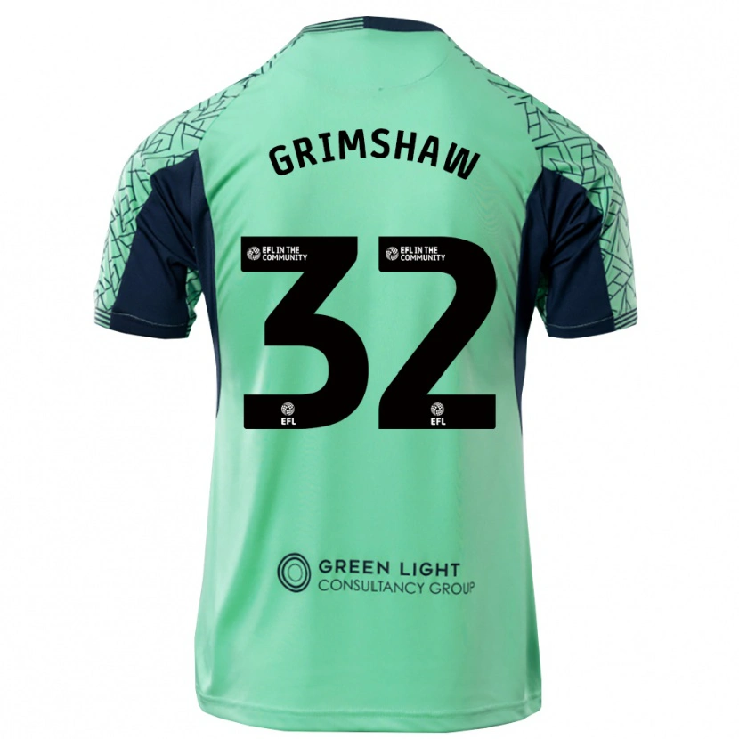 Danxen Uomo Daniel Grimshaw #32 Maglia Gara Portiere Nero Acqua 2025/26 Maglietta