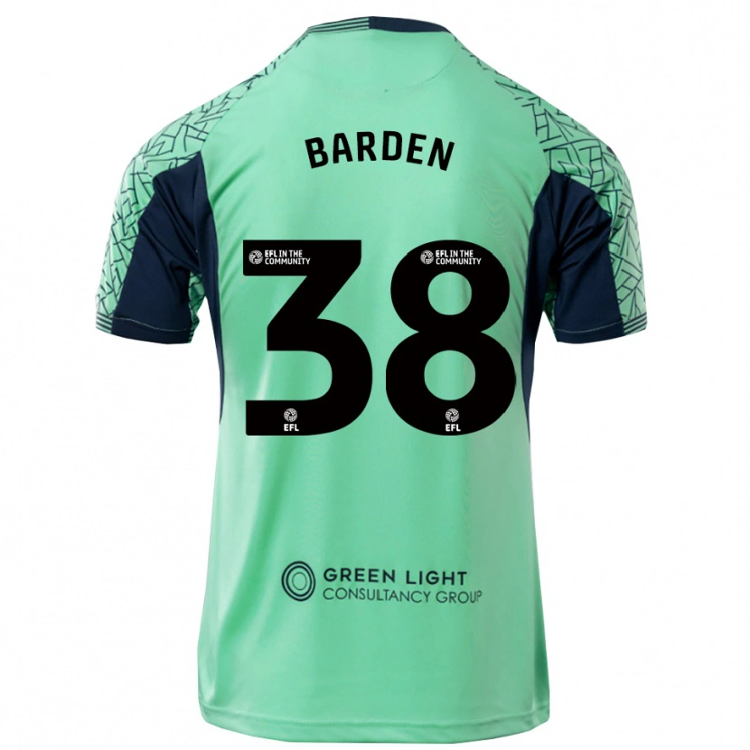 Danxen Uomo Daniel Barden #38 Maglia Gara Portiere Nero Acqua 2025/26 Maglietta