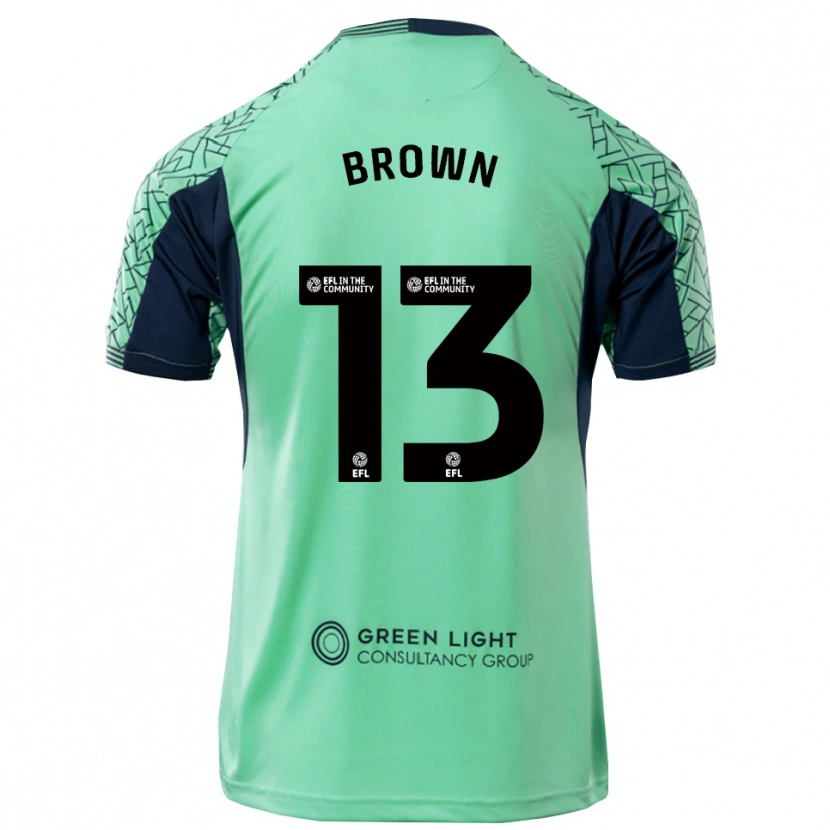 Danxen Uomo Mason Brown #13 Maglia Gara Portiere Nero Acqua 2025/26 Maglietta
