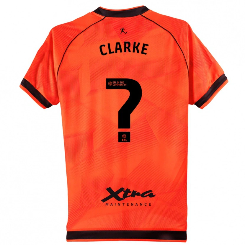 Danxen Uomo Kenny Clarke #0 Maglia Gara Portiere Nero Arancio 2025/26 Maglietta