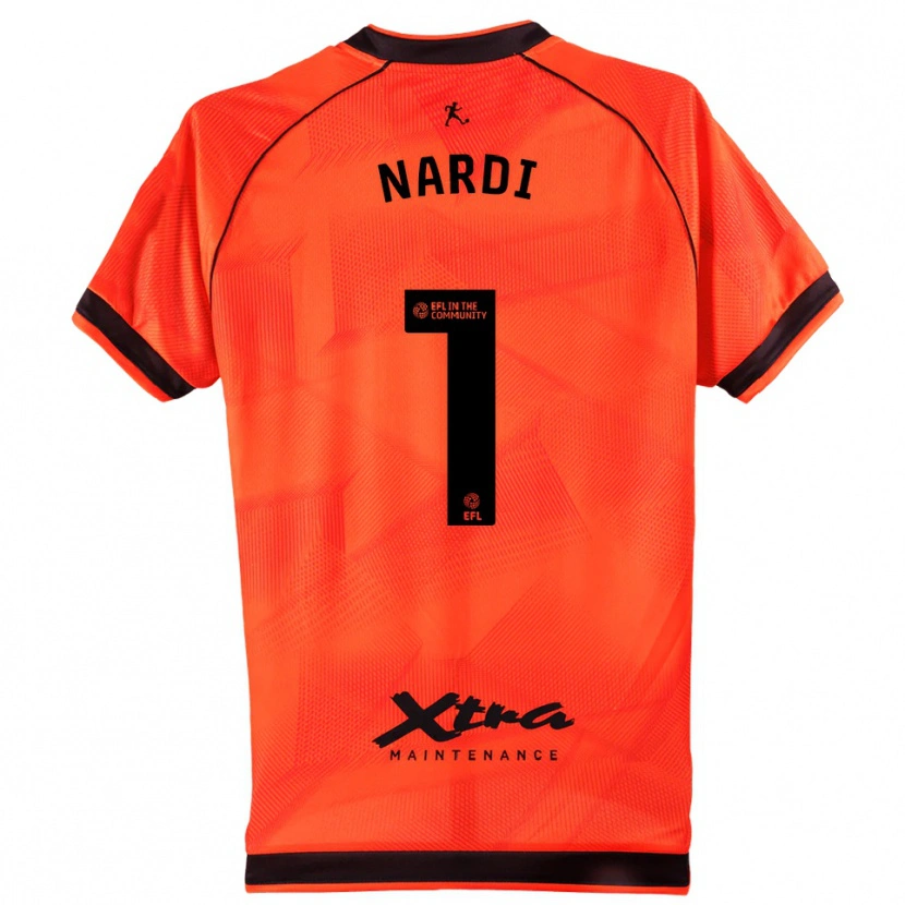 Danxen Uomo Paul Nardi #1 Maglia Gara Portiere Nero Arancio 2025/26 Maglietta