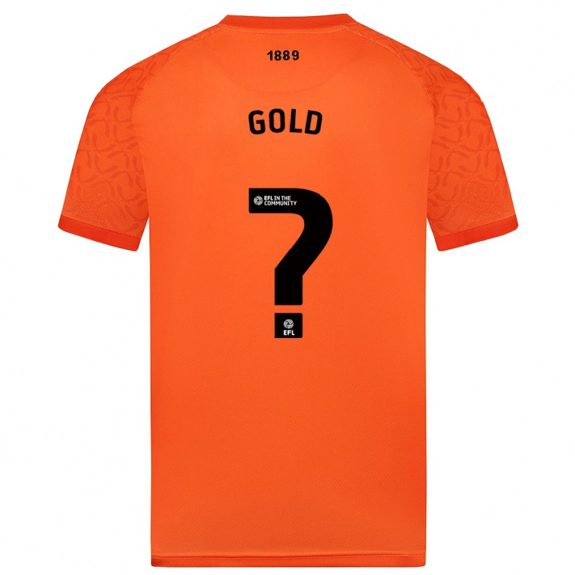 Danxen Uomo Ethan Gold #0 Maglia Gara Portiere Nero Arancio 2025/26 Maglietta