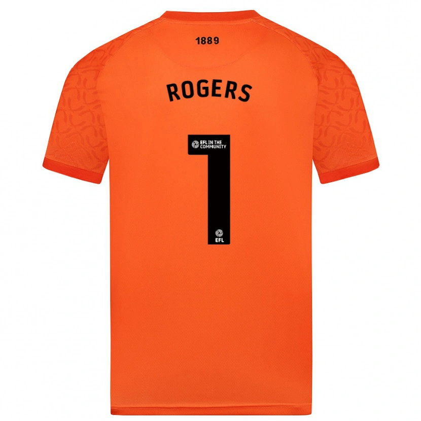 Danxen Uomo Sian Rogers #1 Maglia Gara Portiere Nero Arancio 2025/26 Maglietta
