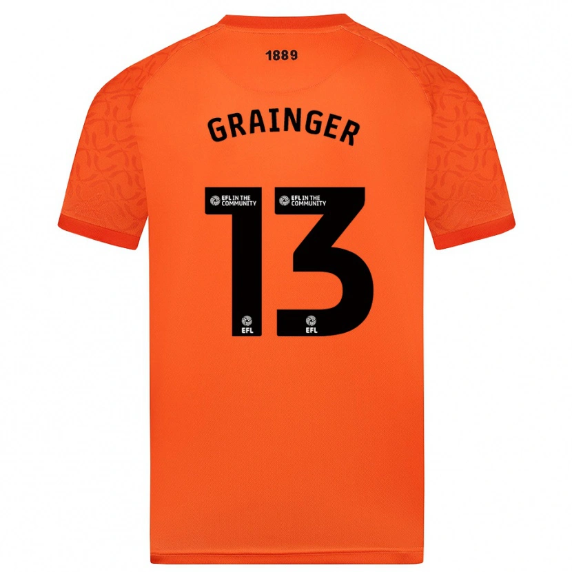 Danxen Uomo Benjamin Grainger #13 Maglia Gara Portiere Nero Arancio 2025/26 Maglietta