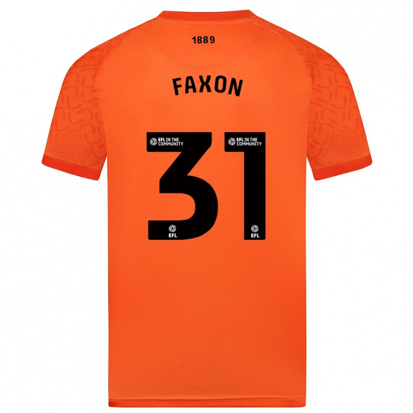 Danxen Uomo Luke Faxon #31 Maglia Gara Portiere Nero Arancio 2025/26 Maglietta