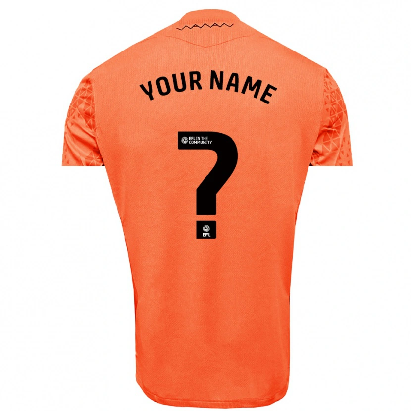 Danxen Uomo Sheffield Wednesday Maglia Gara Portiere Nero Arancio 2025/26 Maglietta