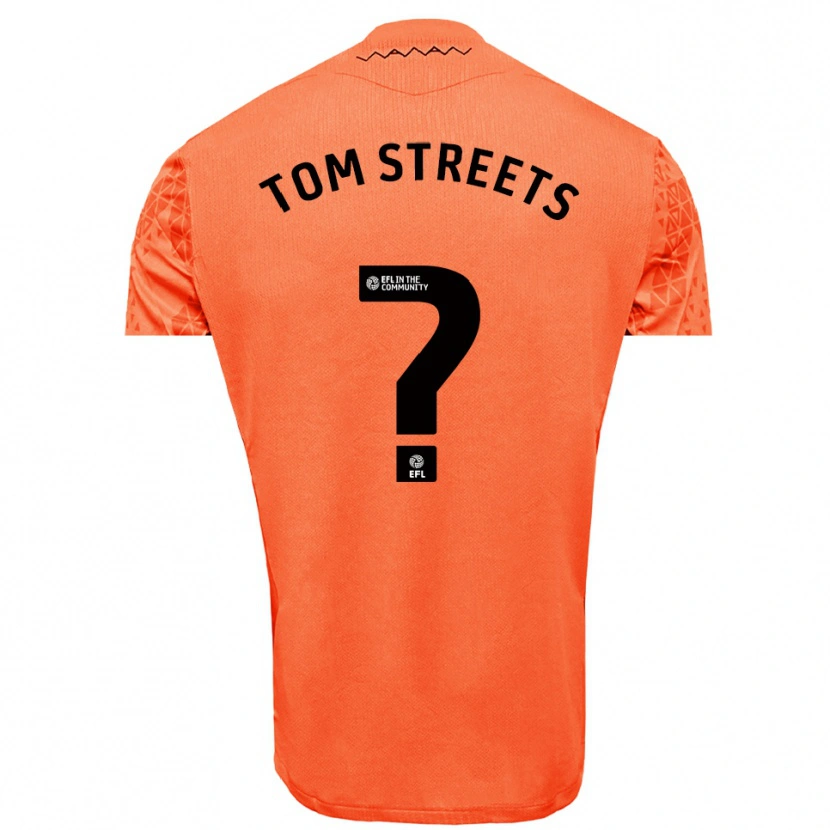 Danxen Uomo Tom Streets #0 Maglia Gara Portiere Nero Arancio 2025/26 Maglietta