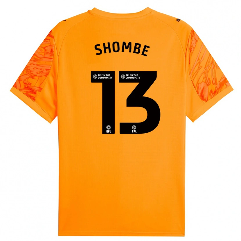 Danxen Uomo Khiani Shombe #13 Maglia Gara Portiere Nero Arancio 2025/26 Maglietta