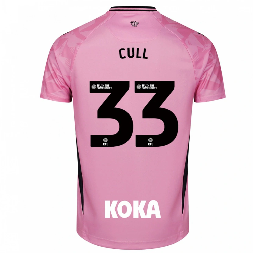 Danxen Uomo Hermione Cull #33 Maglia Gara Portiere Nero Rosa Chiaro 2025/26 Maglietta