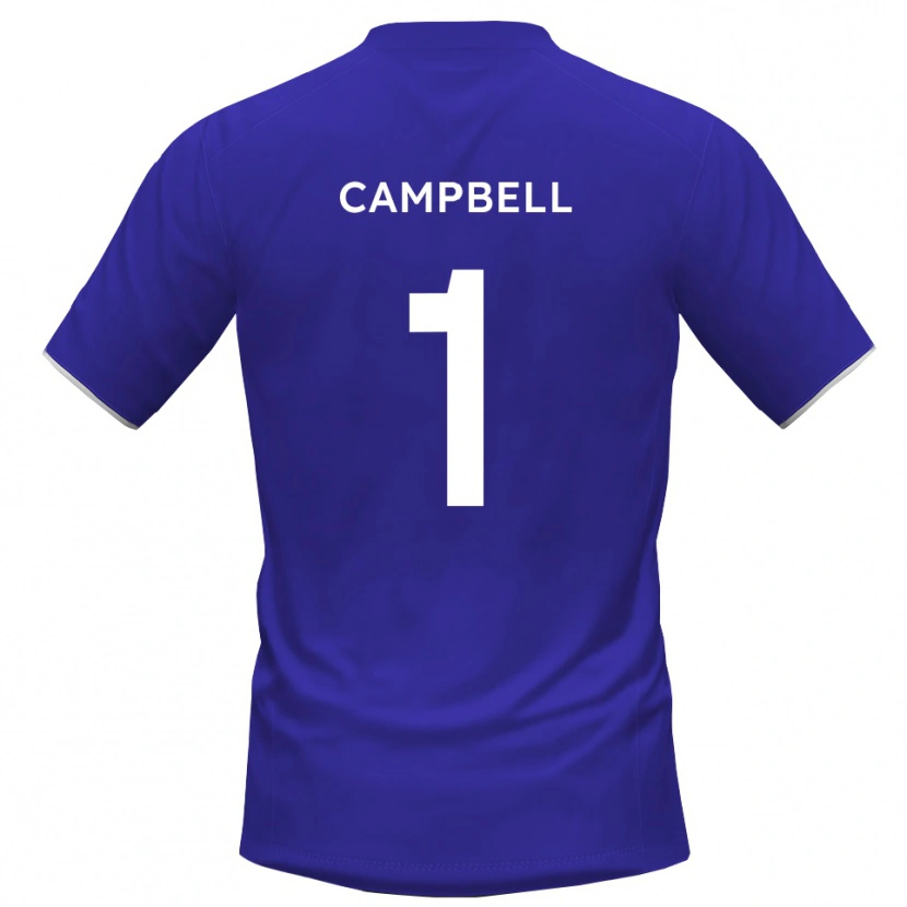 Danxen Uomo Maison Campbell #1 Maglia Gara Portiere Blu Reale 2025/26 Maglietta