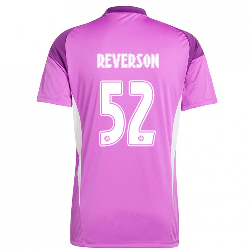 Danxen Uomo Paul Reverson #52 Maglia Gara Portiere Viola Chiaro Bianco 2025/26 Maglietta