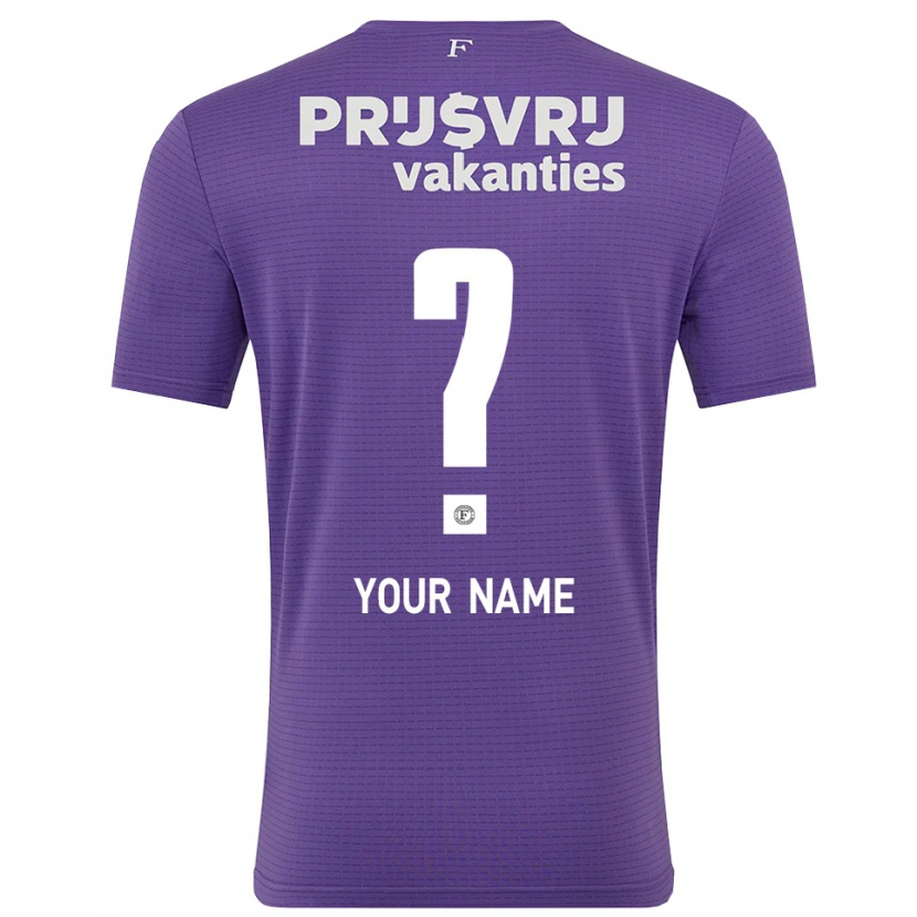 Danxen Uomo Feyenoord Maglia Gara Portiere Bianco Viola 2025/26 Maglietta