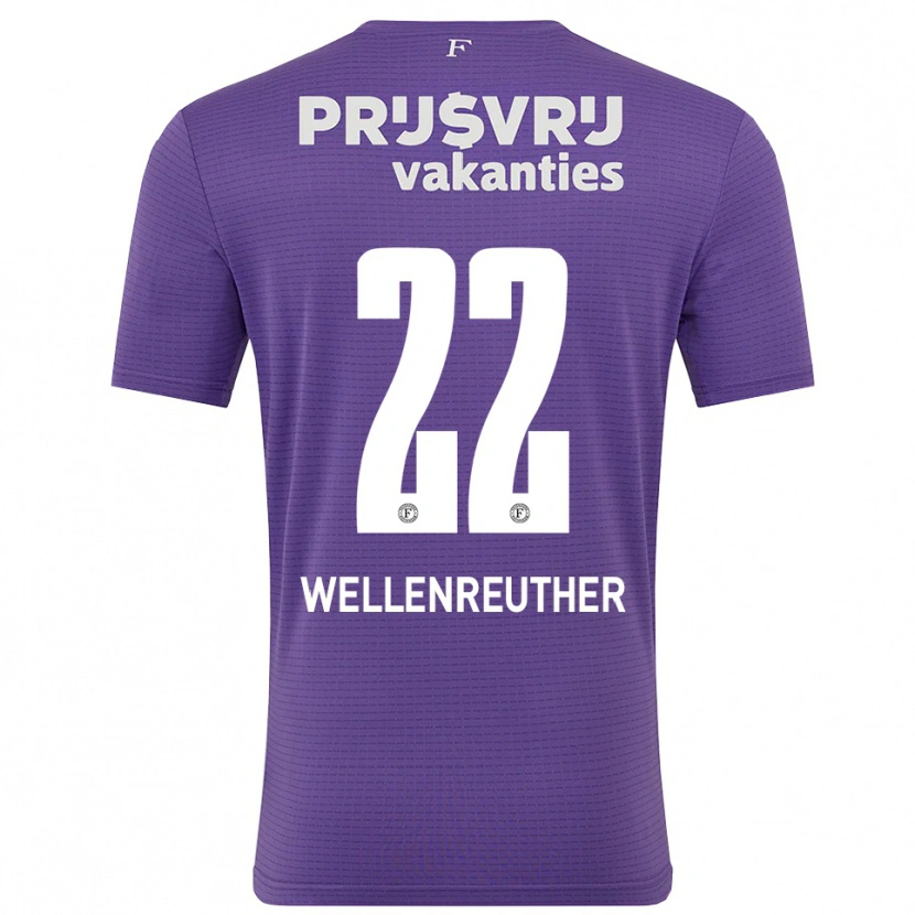 Danxen Uomo Timon Wellenreuther #22 Maglia Gara Portiere Bianco Viola 2025/26 Maglietta