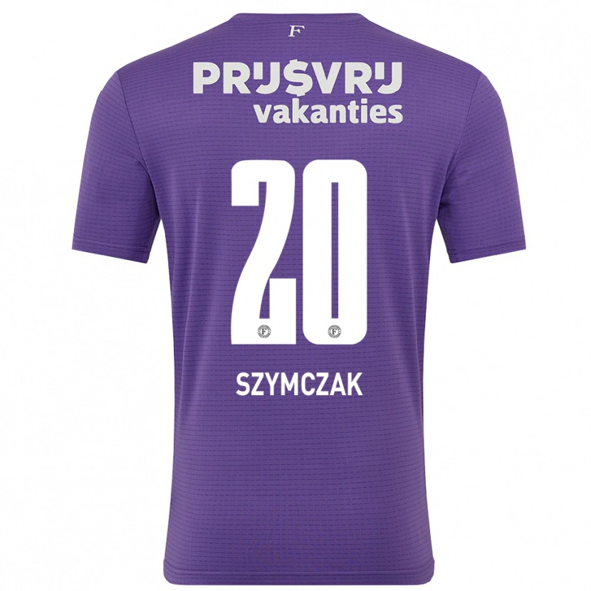 Danxen Uomo Oliwia Szymczak #20 Maglia Gara Portiere Bianco Viola 2025/26 Maglietta
