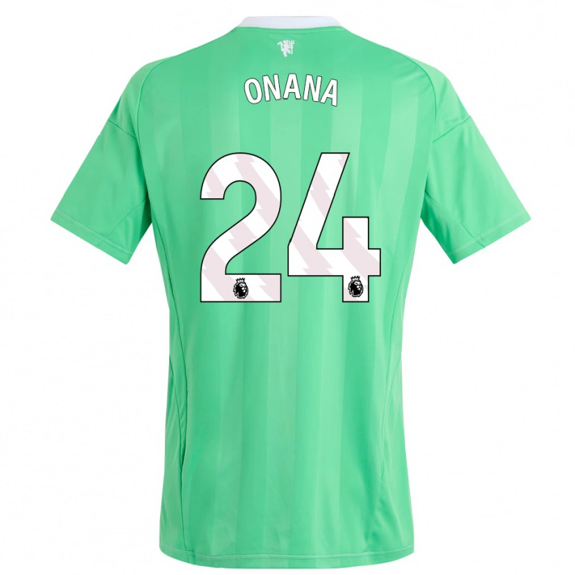 Danxen Uomo André Onana #24 Maglia Gara Portiere Verde Smeraldo 2025/26 Maglietta