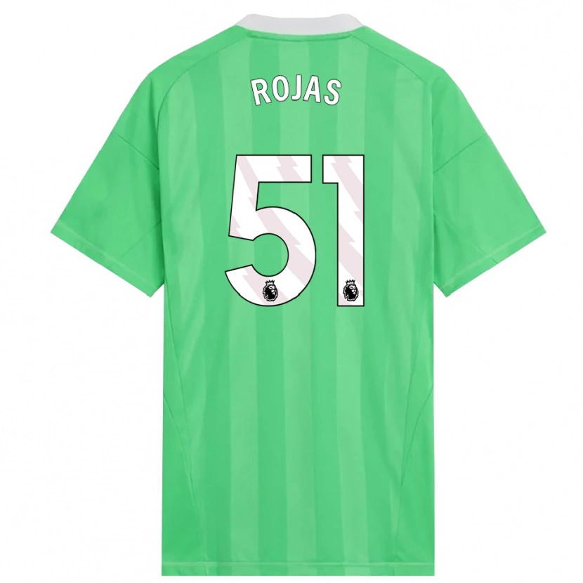 Danxen Uomo Alexéi Rojas #51 Maglia Gara Portiere Verde Chiaro Bianco 2025/26 Maglietta