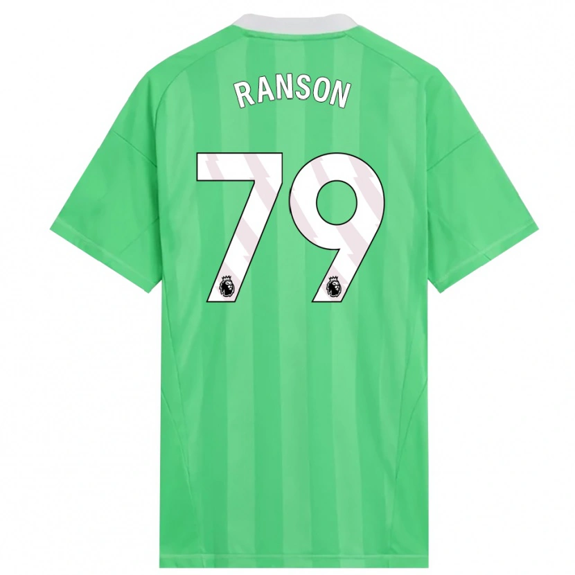 Danxen Uomo Khari Ranson #79 Maglia Gara Portiere Verde Chiaro Bianco 2025/26 Maglietta