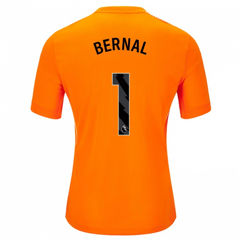 Danxen Uomo Freddy Bernal #1 Maglia Gara Portiere Arancio Nero 2025/26 Maglietta