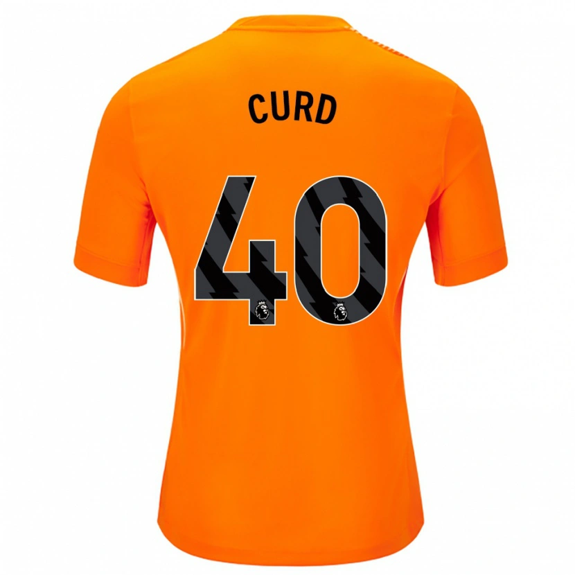 Danxen Uomo Ted Curd #40 Maglia Gara Portiere Arancio Nero 2025/26 Maglietta