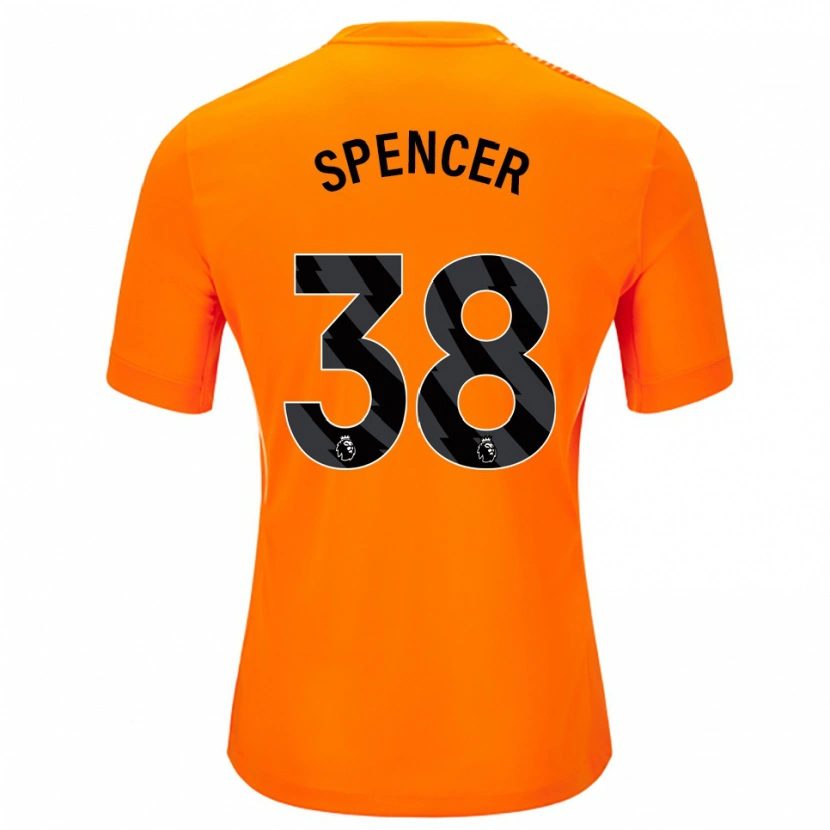 Danxen Uomo Becky Spencer #38 Maglia Gara Portiere Arancio Nero 2025/26 Maglietta