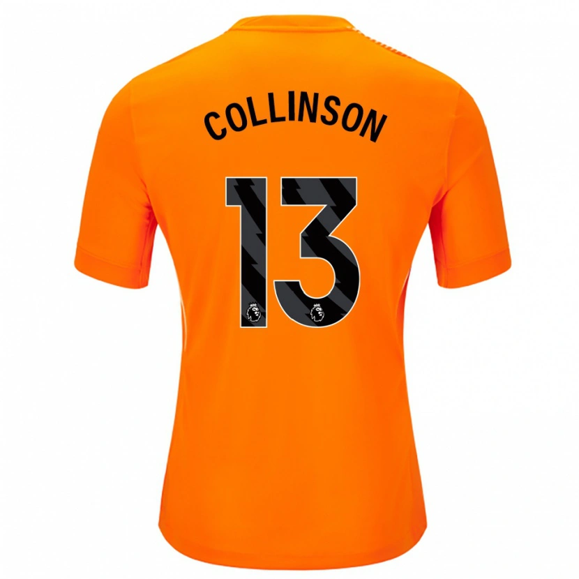 Danxen Uomo Isaac Collinson #13 Maglia Gara Portiere Arancio Nero 2025/26 Maglietta