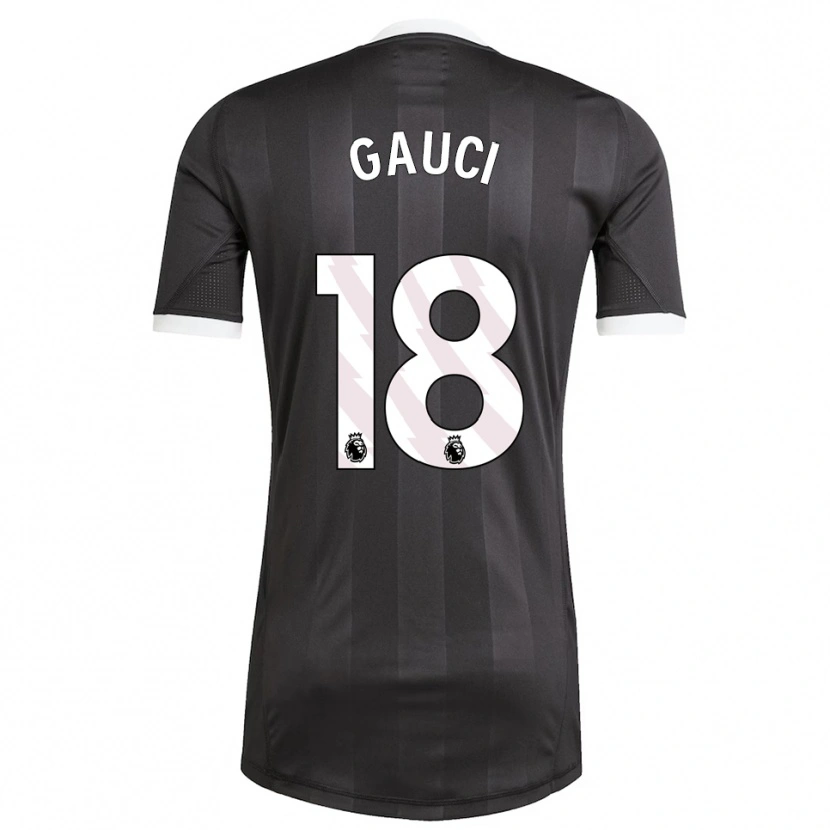 Danxen Uomo Joe Gauci #18 Maglia Gara Portiere Bianco Nero 2025/26 Maglietta