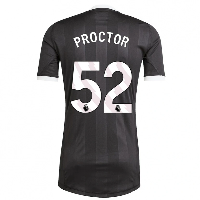 Danxen Uomo Sam Proctor #52 Maglia Gara Portiere Bianco Nero 2025/26 Maglietta