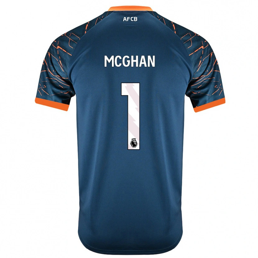 Danxen Uomo Hayden McGhan #1 Maglia Gara Portiere Blu Ardesia Scuro 2025/26 Maglietta