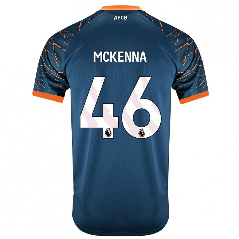 Danxen Uomo Callan McKenna #46 Maglia Gara Portiere Blu Ardesia Scuro 2025/26 Maglietta