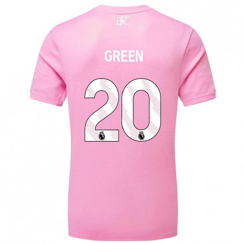 Danxen Uomo Etienne Green #20 Maglia Gara Portiere Bianco Rosa 2025/26 Maglietta