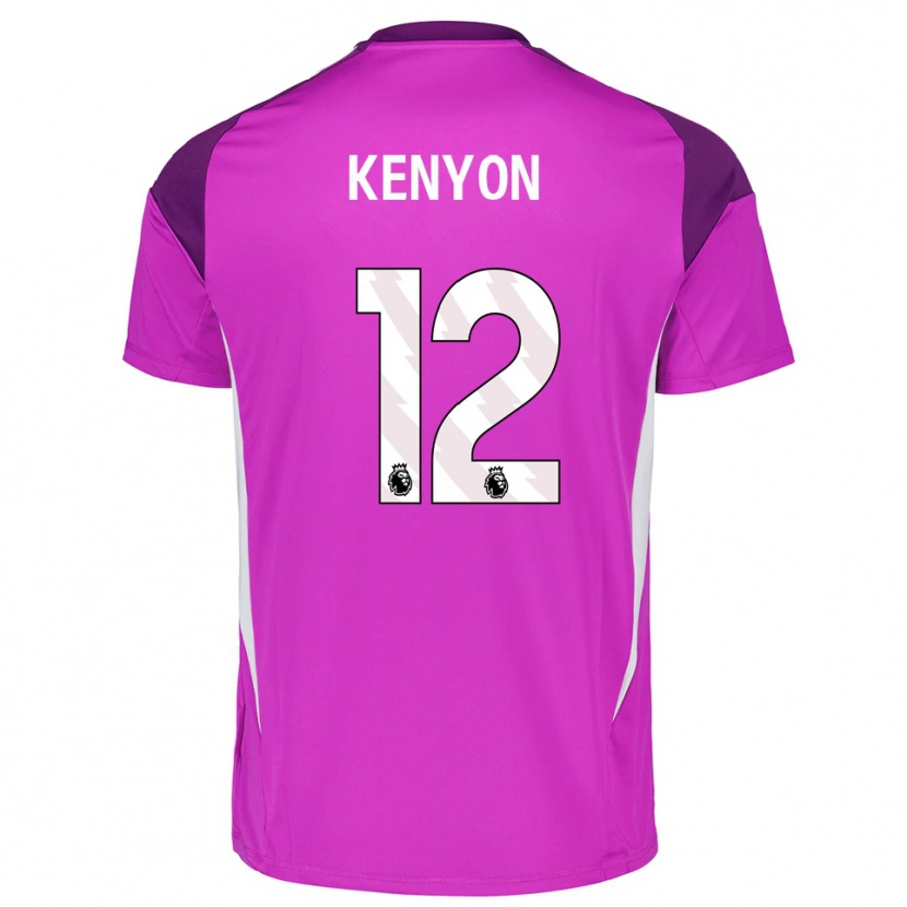 Danxen Uomo George Kenyon #12 Maglia Gara Portiere Bianco Viola 2025/26 Maglietta