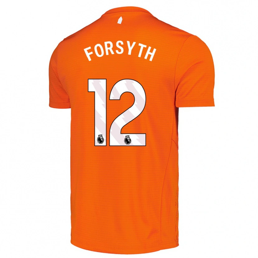 Danxen Uomo Luke Forsyth #12 Maglia Gara Portiere Arancio Nero 2025/26 Maglietta