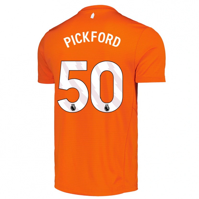 Danxen Uomo George Pickford #50 Maglia Gara Portiere Arancio Nero 2025/26 Maglietta