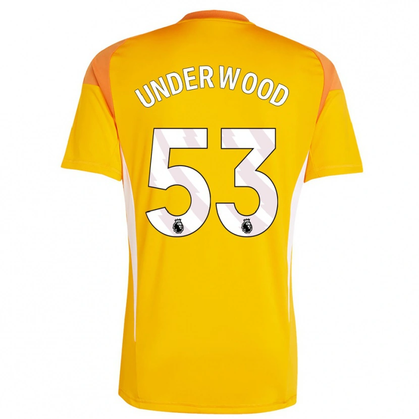 Danxen Uomo Marco Underwood #53 Maglia Gara Portiere Bianco Arancio 2025/26 Maglietta
