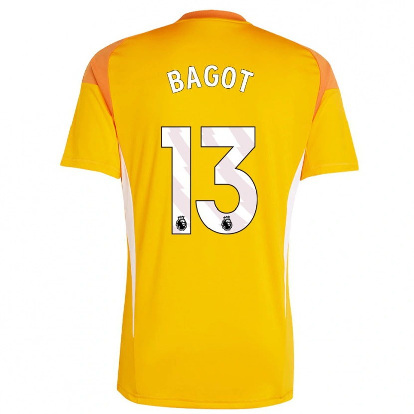 Danxen Uomo Matthew Bagot #13 Maglia Gara Portiere Bianco Arancio 2025/26 Maglietta