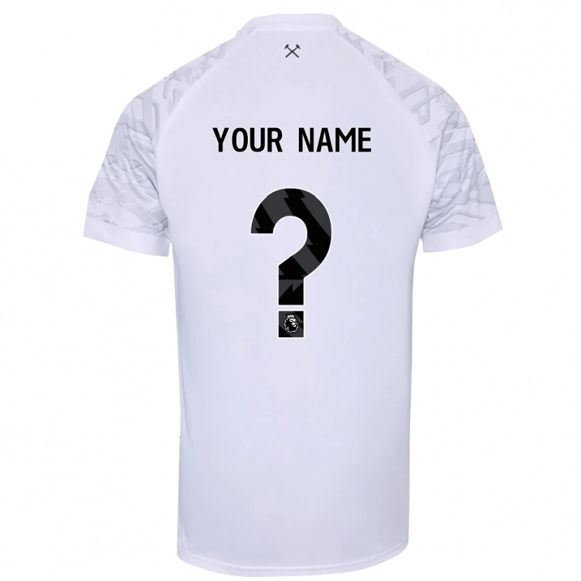 Danxen Uomo West Ham United Maglia Gara Portiere Bianco Nero 2025/26 Maglietta