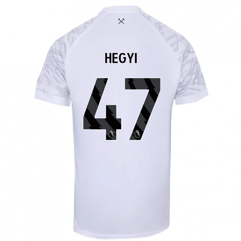 Danxen Uomo Krisztián Hegyi #47 Maglia Gara Portiere Bianco Nero 2025/26 Maglietta