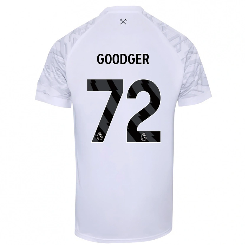 Danxen Uomo Tommy Goodger #72 Maglia Gara Portiere Bianco Nero 2025/26 Maglietta