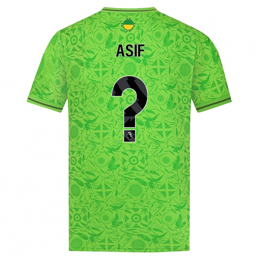 Danxen Uomo Dawood Asif #0 Maglia Gara Portiere Verde Nero 2025/26 Maglietta