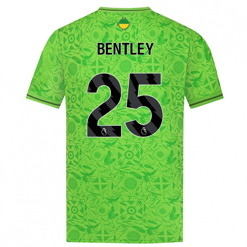 Danxen Uomo Daniel Bentley #25 Maglia Gara Portiere Verde Nero 2025/26 Maglietta