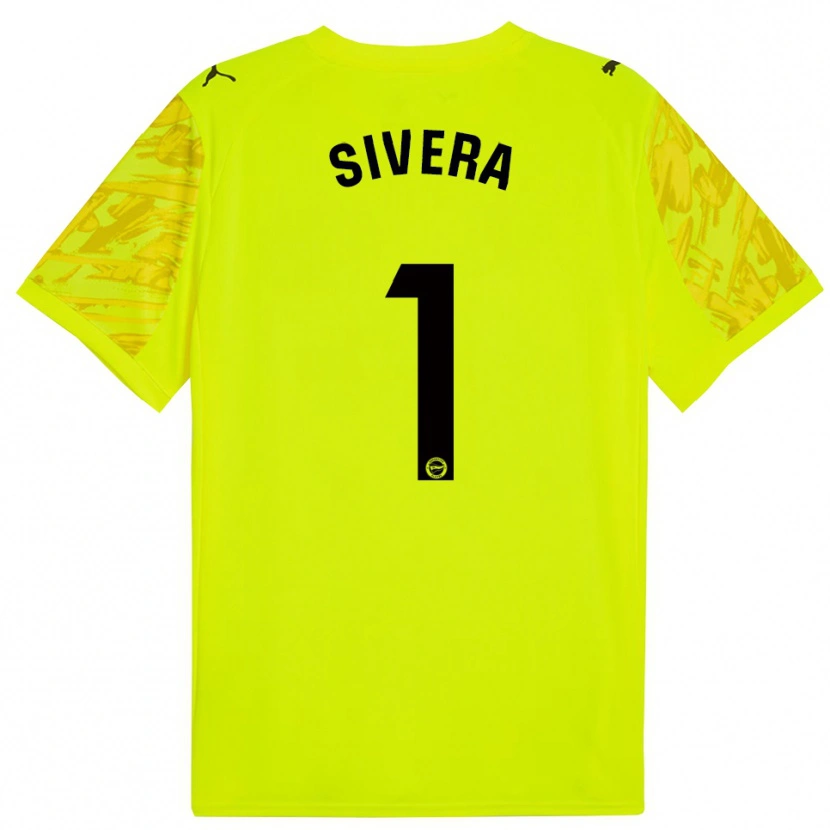 Danxen Uomo Antonio Sivera #1 Maglia Gara Portiere Giallo Nero 2025/26 Maglietta